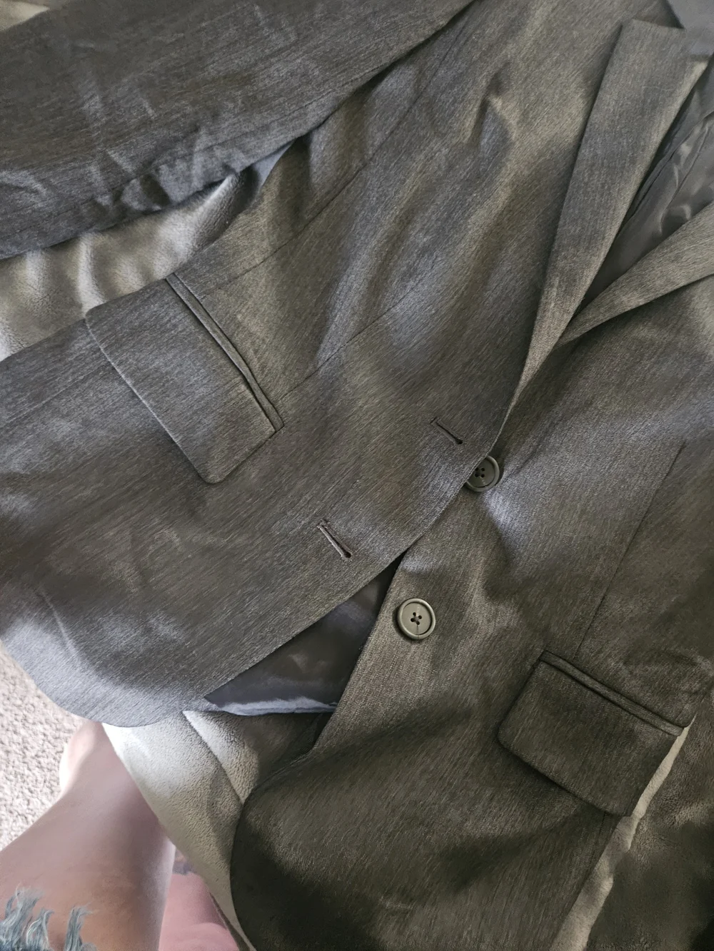 J. Crew Charcoal Pinstripe Women's Blazer